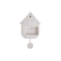 Nástenné hodiny Karlsson Modern Cuckoo KA5768WH (41 cm) - biele kukučkové